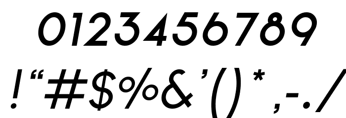Ginora Sans Oblique Font OTHER CHARS