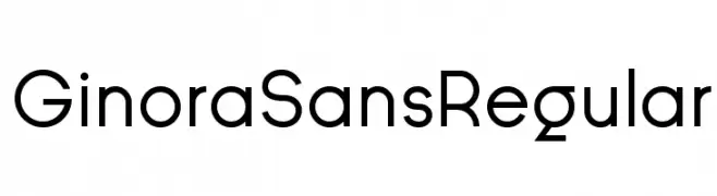 Ginora Sans Regular  Frei Schriftart Herunterladen