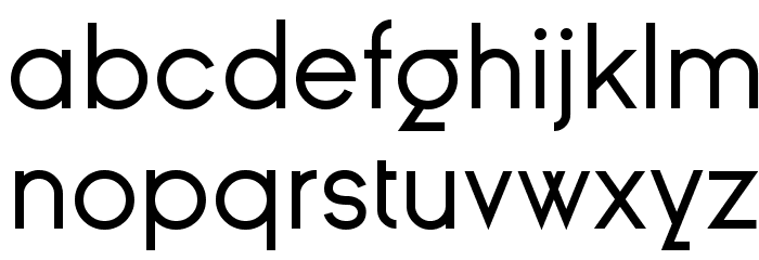 Ginora Sans Regular Font LOWERCASE
