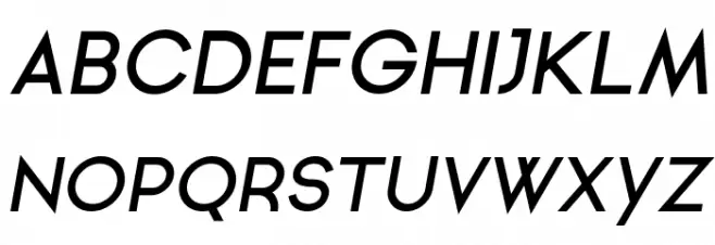 Ginora Sans Semi Bold Oblique 字体 大写