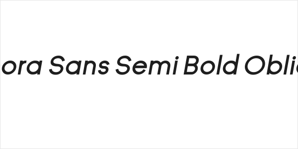 Ginora Sans Semi Bold Oblique Logo
