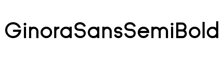 Ginora Sans Semi Bold  Frei Schriftart Herunterladen