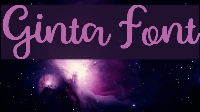 Ginta لخطوط تنزيل examples