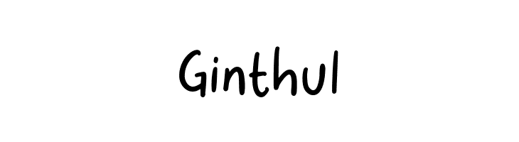 Ginthul  font caratteri gratis