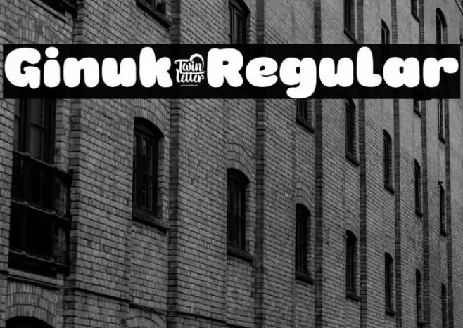 Ginuk-Regular Fonte examples