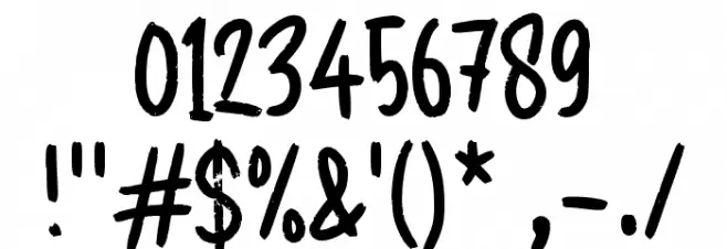 Gion Font OTHER CHARS