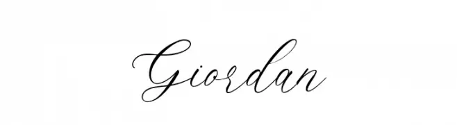 Giordan  font caratteri gratis