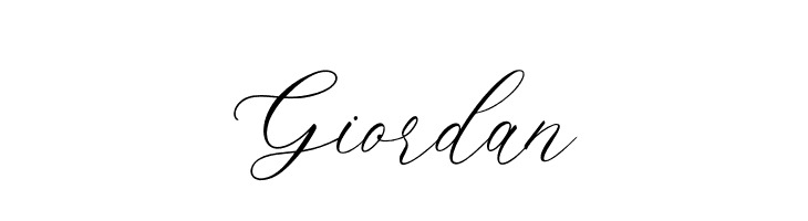 Giordan  Free Fonts Download