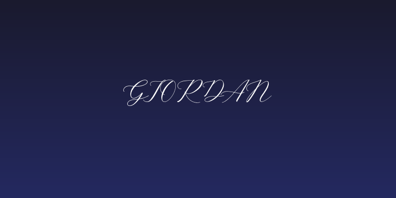 Giordan Social Header