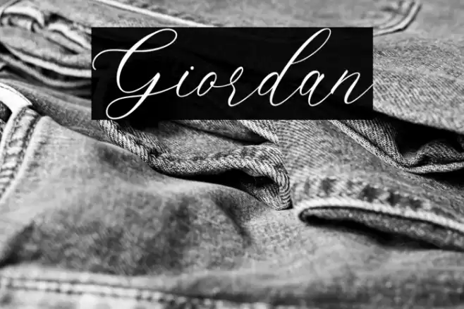 Giordan Font examples