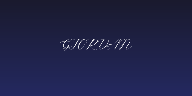 Giordan Social Header