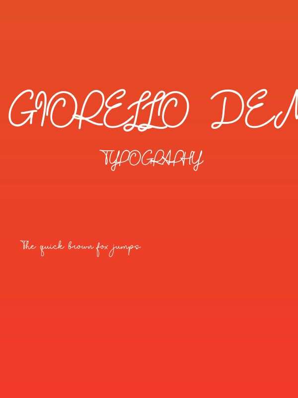 Giorello Demo Poster