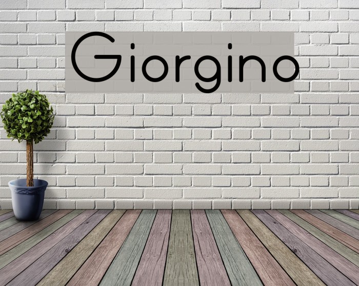 Giorgino Font examples