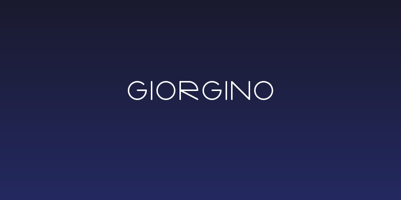 Giorgino Social Header