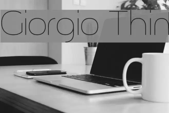 Giorgio Thin Font examples