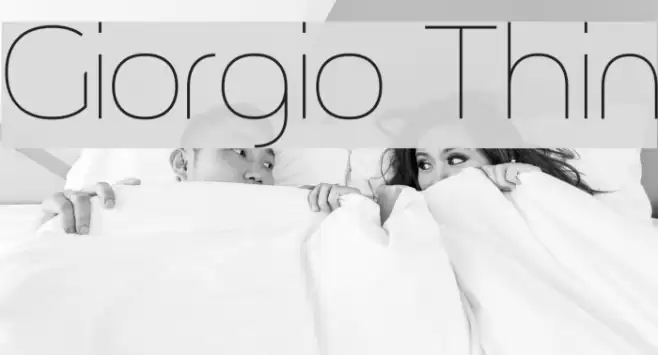 Giorgio Thin Font examples