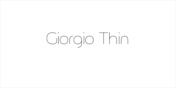 Giorgio Thin Logo