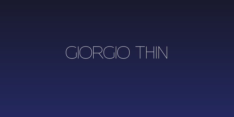 Giorgio Thin Social Header