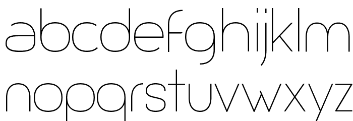 Giorgio Thin Font LOWERCASE