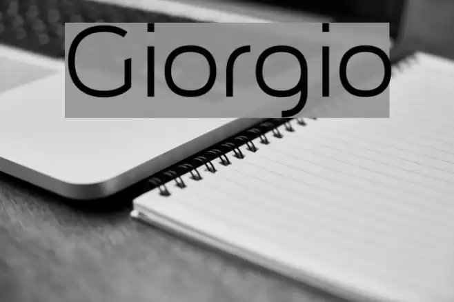 Giorgio Font examples