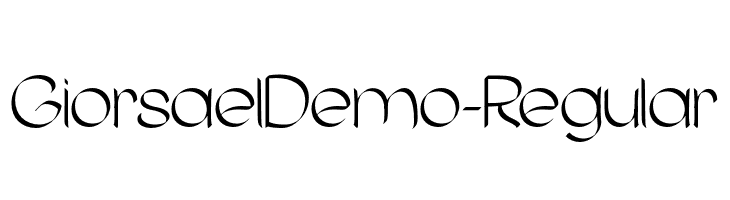 GiorsaelDemo-Regular  Frei Schriftart Herunterladen