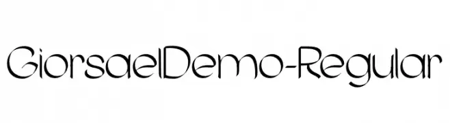 GiorsaelDemo-Regular  les polices de caractères gratuit tlcharger