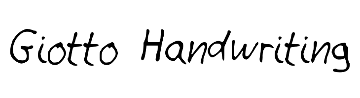 Giotto Handwriting  Free Fonts Download