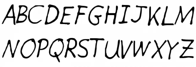 Giotto Handwriting Fonte MAIÚSCULAS