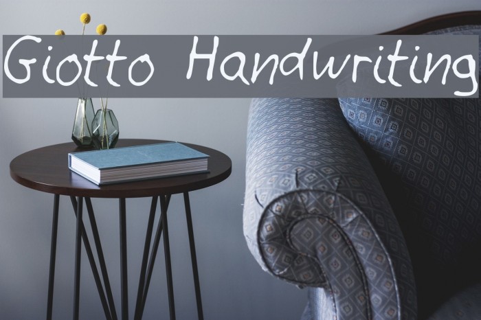 Giotto Handwriting フォント examples