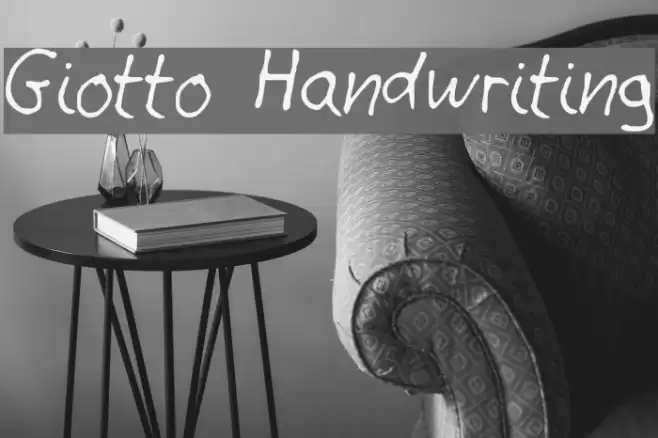 Giotto Handwriting Font examples