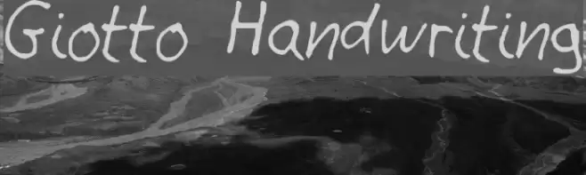 Giotto Handwriting Font examples