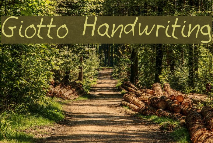 Giotto Handwriting フォント examples