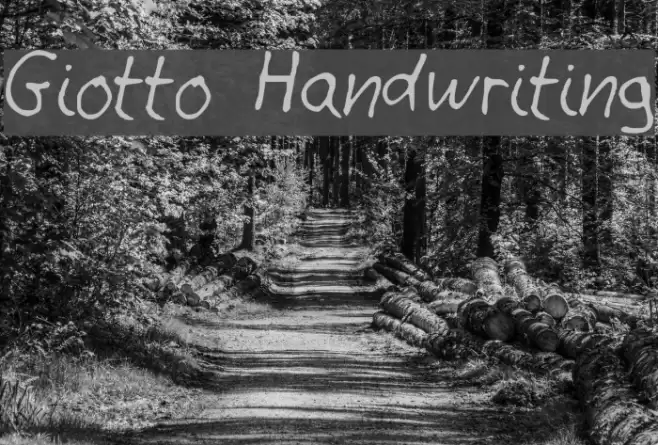 Giotto Handwriting Font examples