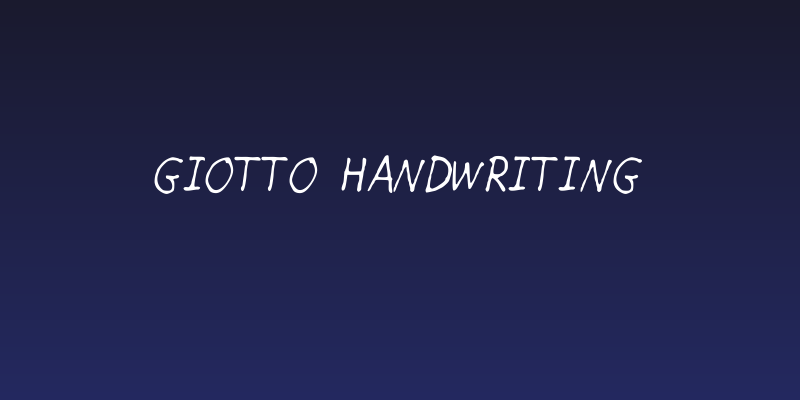 Giotto Handwriting Social Header