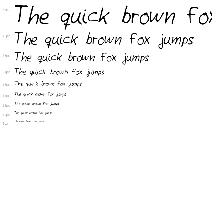 Giotto Handwriting Waterfall