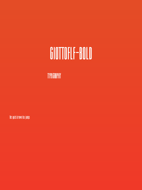 GiottoFLF-Bold Poster