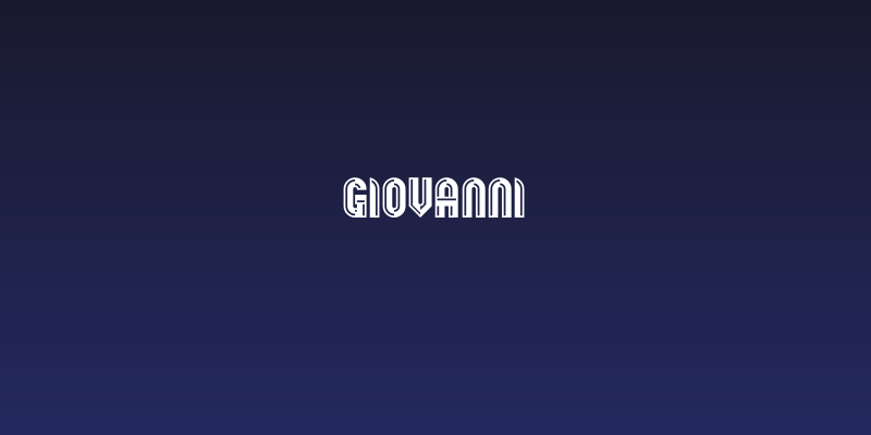 Giovanni Social Header