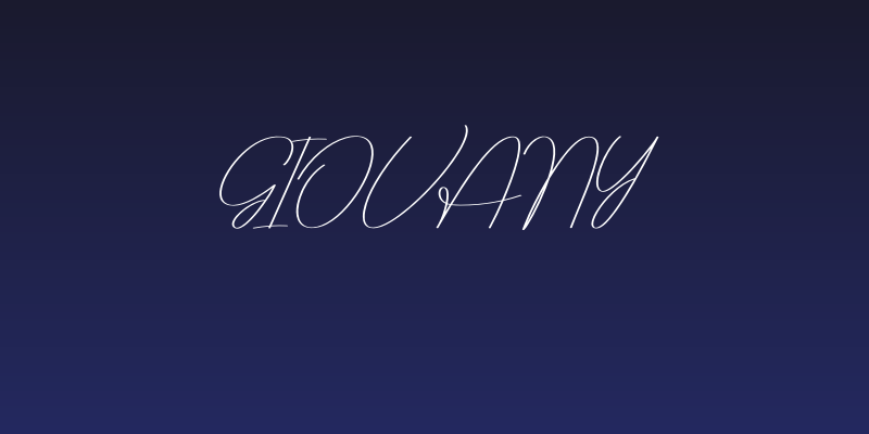 Giovany Social Header