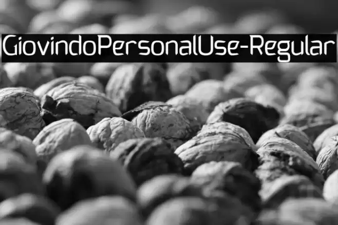 GiovindoPersonalUse-Regular Font examples