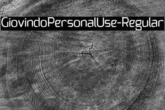 GiovindoPersonalUse-Regular Font examples