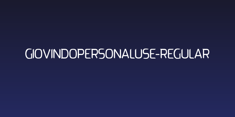 GiovindoPersonalUse-Regular Social Header