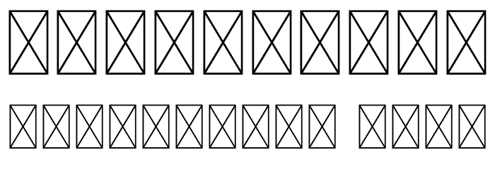 Gipfel Outline Font OTHER CHARS
