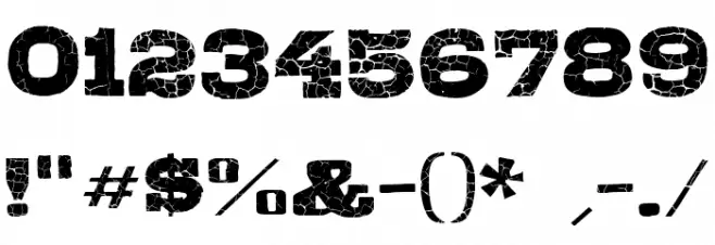 Gipsiero-Kracxed Font OTHER CHARS