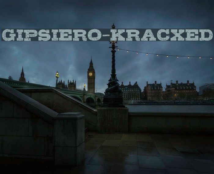 Gipsiero-Kracxed Font examples
