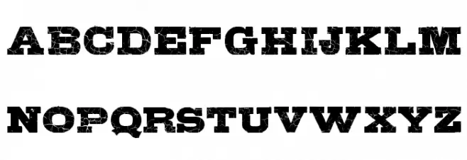 Gipsiero-Kracxed Font LOWERCASE