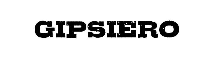 Gipsiero フォント