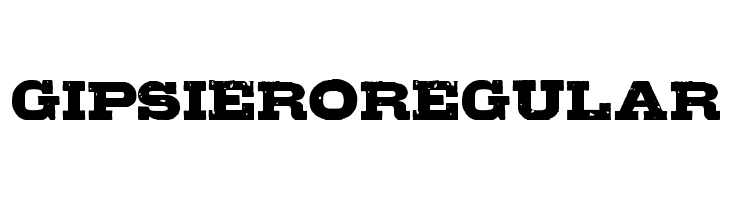 GipsieroRegular  Frei Schriftart Herunterladen