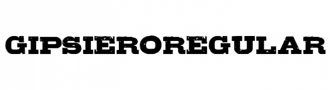 GipsieroRegular  Fuentes Gratis Descargar