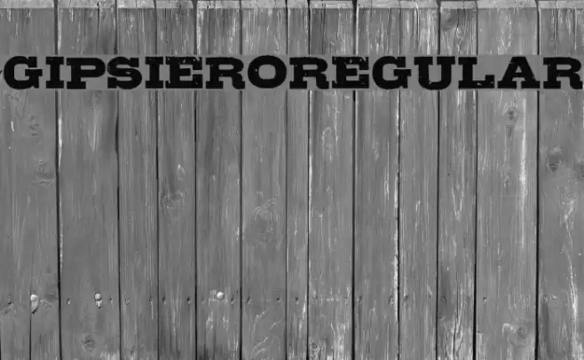 GipsieroRegular Font examples