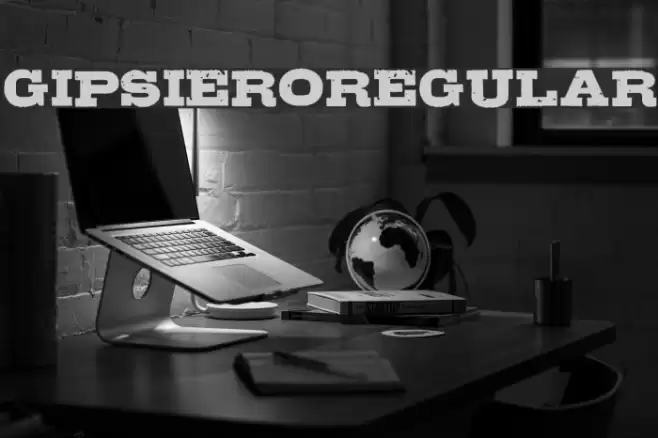 GipsieroRegular Font examples